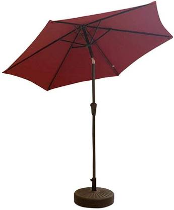 seven star decor 7.5ft Push Button Tilt Garden Outdoor Cafe Umbrella Umbrella