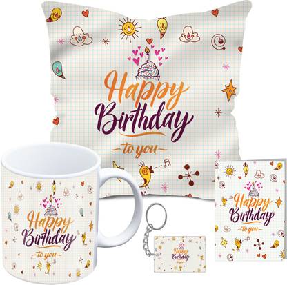 Kaameri Bazaar Mug, Cushion, Greeting Card Gift Set