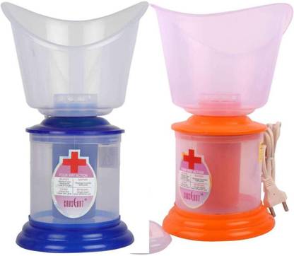 CRESCENT 3 In 1 Vaporizer, Steam Inhalor, Nozzle for Cold and Cough, Facial Steaming, Pack of 2 Vaporizer