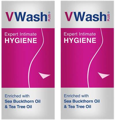 vwash expert intimate hygine pH 3.5^ enriched with sea buckthorn oil & tea tree oil (100ml*2) Intimate Wash