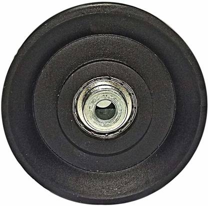 LCARNO Attachments Gym Pulley with Inbuilt Bush and Bearing (Black, 4 Inch, 2 Pieces) Multi-training Bar