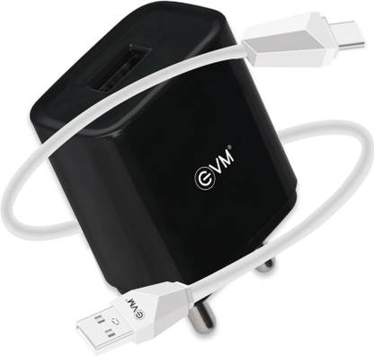 EVM 2.4 A Wall Charger for Mobile with Detachable Cable