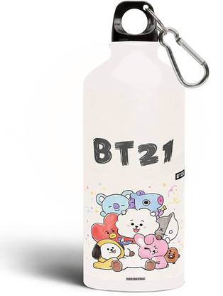 craft maniacs BT21 UNIVERSTAR STARS 600 ML SIPPER | OFFICIALLY LICENSED BTS MERCH 600 ml Sipper