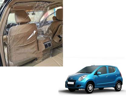 WolkomHome car partition sheet transparent isolation plastic divider curtain driver protection shield film curtains cover protector protective pvc protect cabin cab safte social distancing covid separator corona partion inside for Maruti-Suzuki A Star Car Curtain