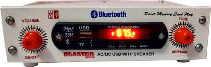 SHOPDAY Music Player AC/DC IPL FM/BT/USB/AUX/TF HOME SHOP AND CAR WITH IN BUILT MINI SPEAKER Car Stereo