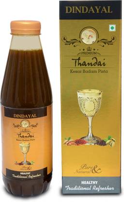 Dindayal Aushadhi Premium Thandai With Kesar Badam And Pista-750 Ml