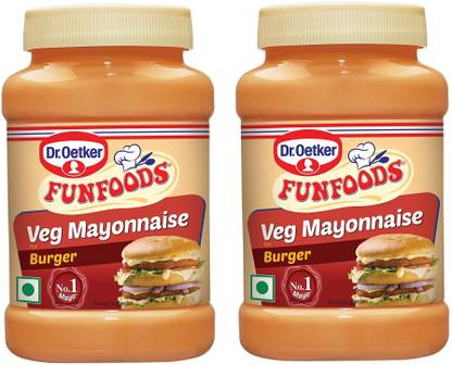 FUNFOODS by Dr. Oetker Veg Mayonnaise Burger 250 Gram Pack Of 2