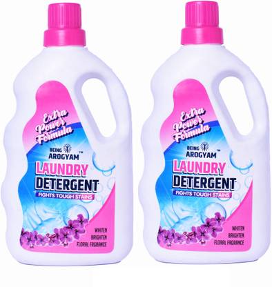 Being Arogyam Laundry Detergent for Fights Tough Stains (Pack of 2) Floral Liquid Detergent