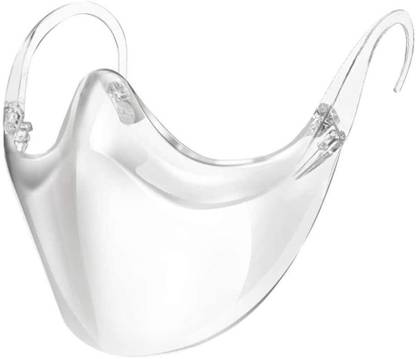 KolorFish Transparent Protective Face Shield | Combine Comfort & Safety | Polycarbonate Plastic Reusable Clear Face Mask | Anti Fog and Durable
