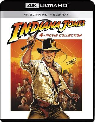 Indiana Jones: 4 Movie Collection (4K UHD + HD + Blu-ray Bonus Dic) (9-Disc Box Set)