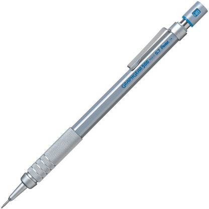 PENTEL GraphGear 500 0.7 mm HB Lead Attached Eraser With Push Mechanism Mechanical Pencil
