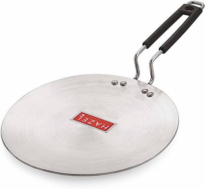 HAZEL Aluminium Chapati Roti Tawa 4 mm Heavy Gauge Concave Tawa, 30.2 cm Tawa 30.2 cm diameter