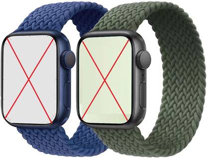 Dallas Apple Watch Band 38mm, 40mm Soft Stylish Rubber Silicon Lightweight Loop Straps Material For iWatch Series 6/5/4/3/2/1/SE Smart Watch Strap