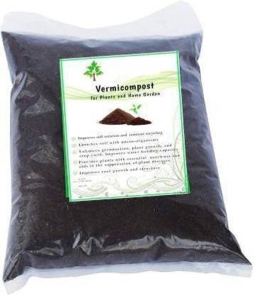 rkp 100% Natural Vermicompost Organic Fertilizer & Natural Plant Soil Manure for Home Gardening and Potting Mix Manure
