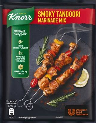 Knorr Smoky Tandoori Marinade Mix with rich Smoky Flavour ( NO ARTIFICIAL COLOR ADDED ) - 100 g
