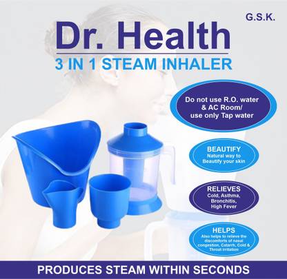 Dr.Health 3 in 1 steamer, steam vaporizer, steam inhaler, best for cough and cold, facial steamer Vaporizer