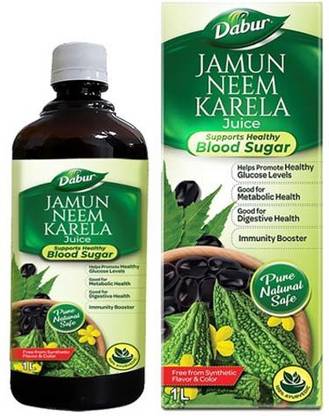 Dabur JAMUN NEEM KARELA JUICE-1L-PACK OF 02-2L
