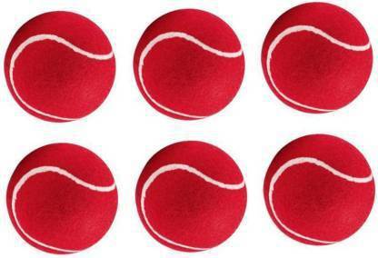 Rg Sports Red Cricket Tennis Balls (pack of 6) Cricket Tennis Ball