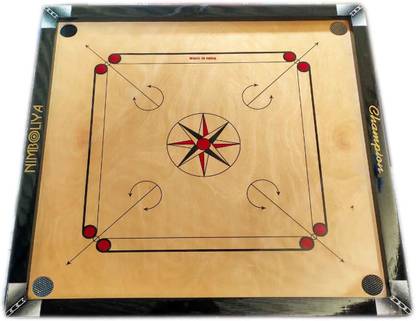NIMBOLIYA ROUND POCKIT Carrom Board Game
