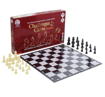 RATNA'S Challenger Chess Senior.Develop Strategy Building and Concentration with this amazing chess set Party & Fun Board Game