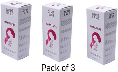 Derm Ease Mark Less - Anti Stretch Mark Cream - Minimize Cream after Pregnancy and Weight Loss - Reduce appearance of Stretch Marks & Itching due to Dryness - Help Moisturizing ( Pack of 3 )