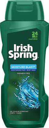 Irish Spring MOISTURE BLAST MOISTURIZING FACE + BODY WASH