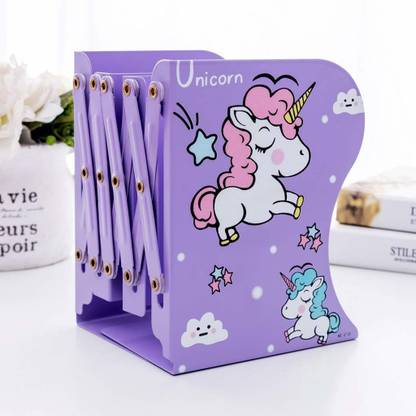 Chhogli Metal Semi-Open Book Shelf Expandable Bookcase Desktop Bookend Stand Holder Adjustable Book Rack for Kid Office Book Organizer Metal Semi-Open Book Shelf