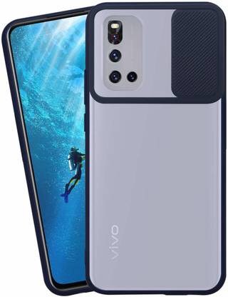 Novo Style Back Cover for Vivo V19 Camera Protection Back Cover with Shutter Slide Soft Translucent Case