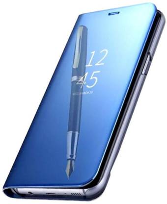 माइटी डिज़ाइन फ्लिप कवर Samsung Galaxy A12 Mirror s-View Stand (Sensor Flip Cover is not working) के लिए