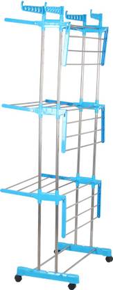 RAFTTAR Steel Floor Cloth Dryer Stand Foldable and Lightweight 009