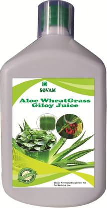 SOVAM Wheatgrass with Aloevera,Giloy