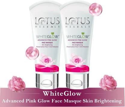 LOTUS HERBALS Whiteglow Advanced Pink Glow Face Masque, for Spotless & Bright skin, _100 gm ( Pack of 2 )