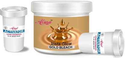 Alina Super glowing full body and face gold bleach cream 250 gm