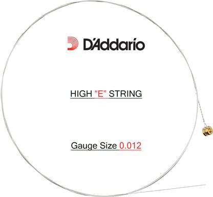 Daddrio Acoustic High " E " String 0.12 Gauge Guitar String