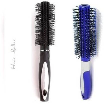Zailie Round Hair Brush Comb ( Multicolor ) PACK OF 2