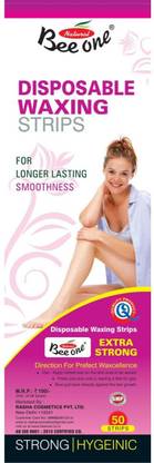 बियोने सफेद डिस्पोजेबल वैक्सिंग स्ट्रिप्स 50 पीस स्ट्रिप