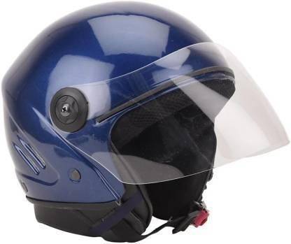 RENTOOR BLUE TRACK HALF FACE MOTOR BIKE HELMET Motorbike Helmet