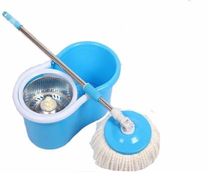 JSN Spin Mop with 1 Microfiber Refill Mop Set