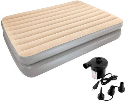 IBS QUEEN 2 LAYER MATTRESS PARTY PICNIC Velvet 3 Seater Inflatable Sofa