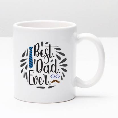 JAIPURART Best DAD Ever Best Gift For Dad on Birthday, Anniversary, Father's Day etc Ceramic Coffee Mug