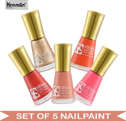 Kremlin (KRM-NPCMB5-5560) - KN11 Multicolor Nail Paint - 10 ml Each Multicolor
