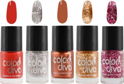 Color Diva (CD-NPCMB5-5277) - Maybe Multicolor Nail Paint - 6 ml Each Multicolor