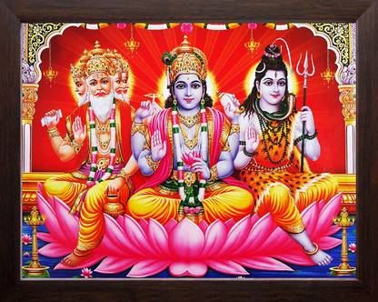 SIDDHARTH INDIA BRAHMA VISHNU SHANKAR Religious Frame