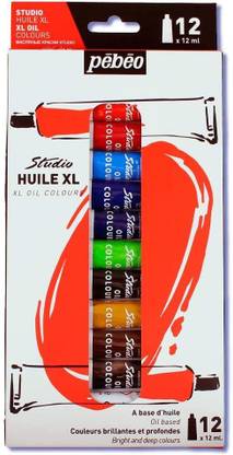 PEBEO Studio Fine XL Oil Set of 12 colors in 12 ml