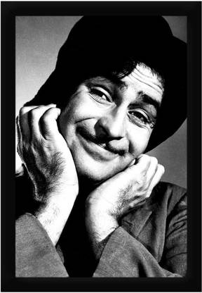 Braj Art Gallery Raj Kapoor Mera Naam Joker Photo Frame Digital Reprint 19.5 inch x 13.5 inch Painting