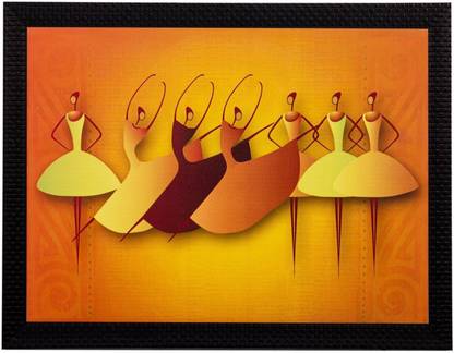 Priyanshi Craft SEVEN LADY DANCING Digital Reprint 8 inch x 10 inch Painting