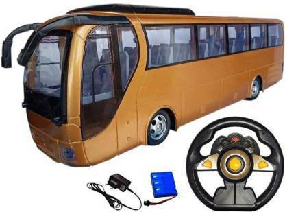 LIBRA Remote Control Bus with Light & Sound Effects with Controlled Steering