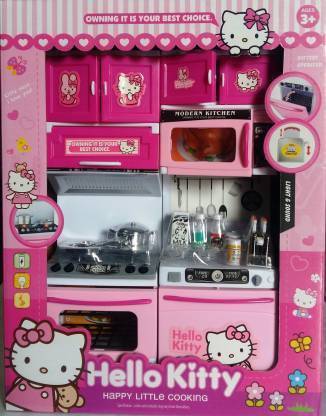 HK Toys Battery Operated Hello kitty Modular Kitchen Set For kids