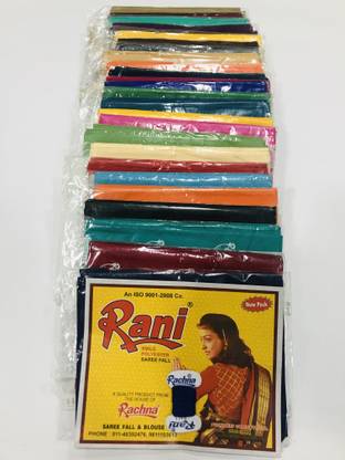 rani Smile Polyester (multicolour-24) Cotton Blend Saree Falls