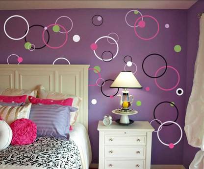 Rof Reusable Wall Painting Circles Stencil (16 x 24 inches) 050 Circles Stencil
